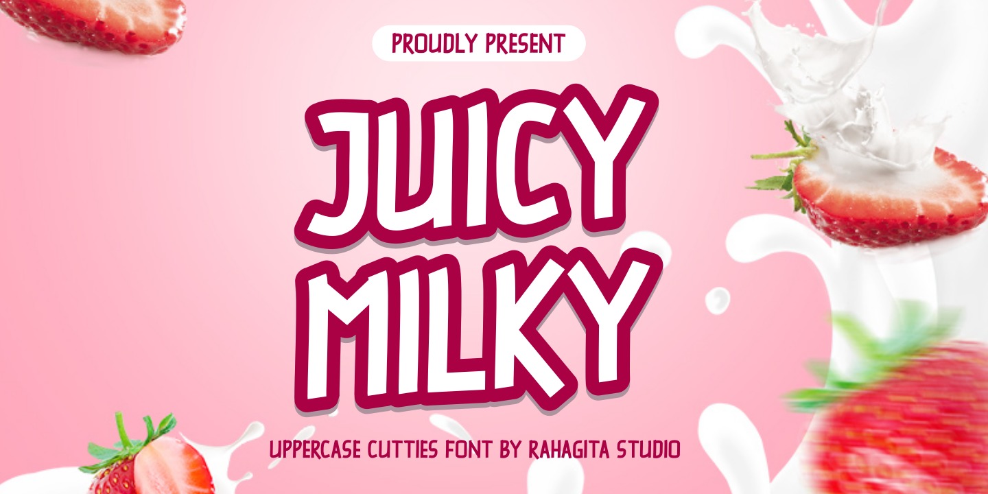 Example font Juicy Milky #1